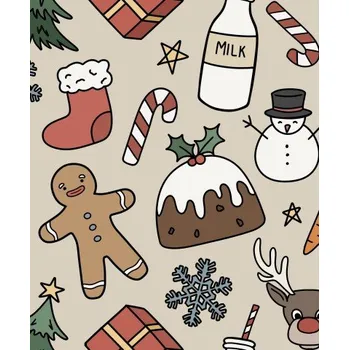 Vánoční dekorace Vánoční perníček Materiál: Saténová bavlna