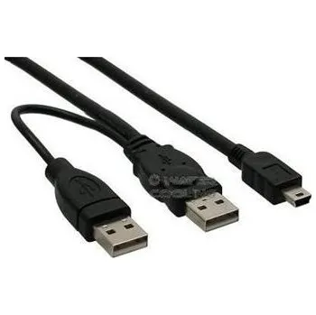 Počítačové příslušenství PremiumCord USB 2.0 napájecí Y kabel A/M + A/M -- A/M mini 0.4m + 0.5m KU2Y02
