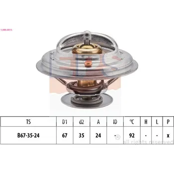 Chladič motoru Termostat, chladivo EPS 1.880.401S