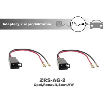 Auto Hi-Fi Adaptér k reproduktorovému konektoru pro vozy: Opel, Renault, Seat, VW, Dacia, Škoda, Volvo