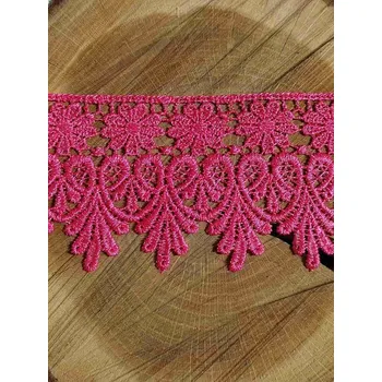 Krajka Vzdušná krajka šíře 75 mm barva růžová