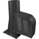 Karl M500 komínový ventilátor, čtvercová podstava, průměr 200mm - černá