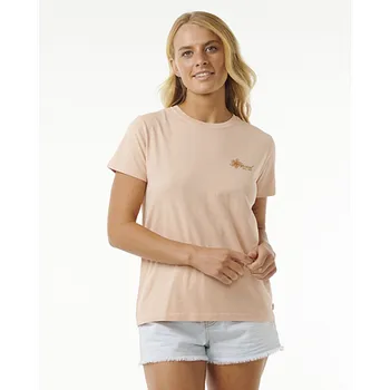 Tričko Rip Curl WILD BLOOM STANDARD TEE Pink velikost L
