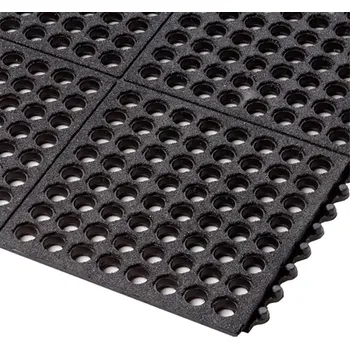 Rohožka HAPPY END Protiúnavová děrovaná rohož, modulová, protiskluzová - PR 352/RD