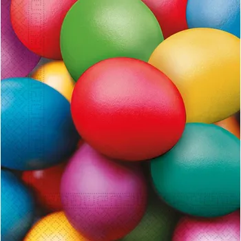 Papírový kapesník PROCOS Papírové ubrousky 33x33cm 3vrstvé barevná vajíčka 20ks