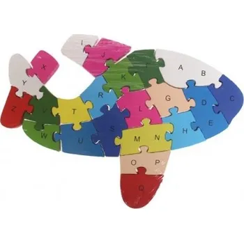 Puzzle Vzdělávací dřevěné puzzle letadlo var.2