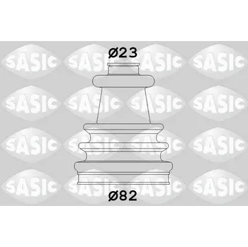 Manžeta ke kolu Sada měchů, hnací hřídel SASIC 4003420