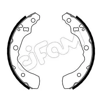 Brzdová čelist Sada brzdových čelistí CIFAM 153-041