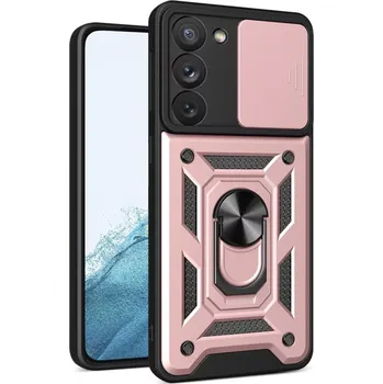 Pouzdro na mobilní telefon Kryt Samsung Galaxy S20 FE / S20 FE 5G Techsuit CamShield Pro rose gold