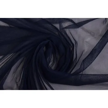 Jemný tyl v tmavě modré barvě 330-61212