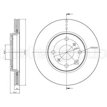 Brzdový kotouč Brzdový kotouč CIFAM 800-834C