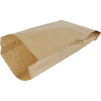 Sáček na potraviny Svačinový papírový sáček, šířka 120 mm, záložka 45 mm, délka 250 mm, hnědý, 1000 ks