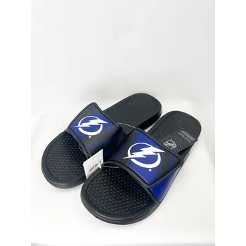 Pánské pantofle FOCO Pánské pantofle Tampa Bay Lightning NHL Legacy Velcro Sport Slide Slipper Velikost: S = 39-41 EU
