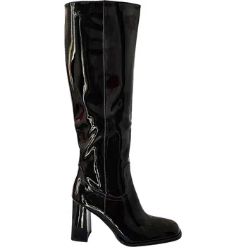 Dámské kozačky Lakované Kozačky Laura Biagiotti WT Patent Black Velikost: 36