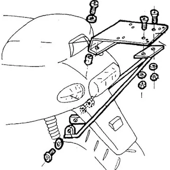 Motodoplněk SHAD Nosič kufru SHAD Typhoon 99/03 130.V0T59T