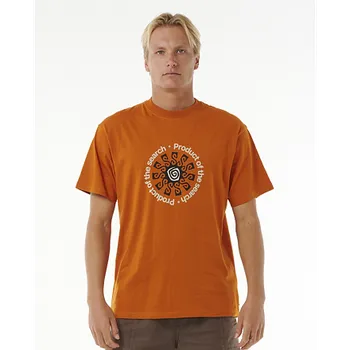 Pánské tričko Tričko Rip Curl SEARCH SUN TEE Orange Amber velikost M