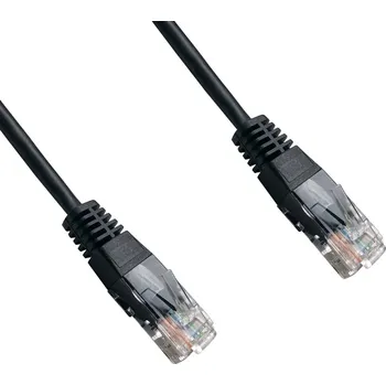 Síťový kabel DATACOM patch cord UTP cat5e 3M černý 1531