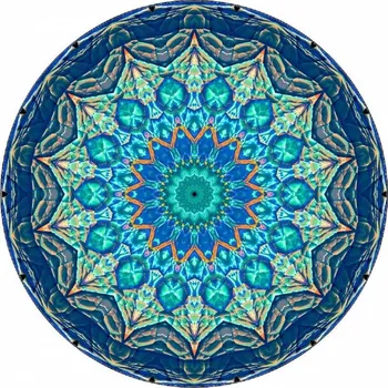Přisada na vaření a pečení Jedlý papír modrá mandala 19,5 cm