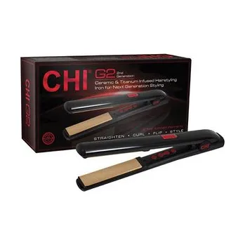 Péče o vlasy CHI G2 2nd Gen Ceramic Hairstyling Iron Auto Shut-Off dynamická žehlička na vlasy Černá, 25 mm, 1" - 25 mm, EU