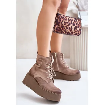 Dámská zimní obuv Boty na klínovém podpatku model 201171 Step in style 40