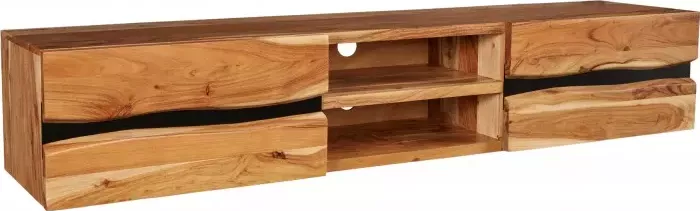 Závěsný televizní stolek AMAZONAS 160 CM masiv akácie