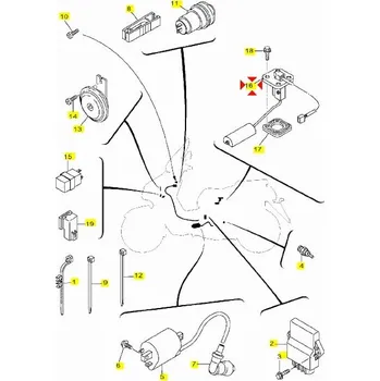 Elektroinstalace pro motocykl Yamaha Plovák nádrže Versity 300 1S6H57520000