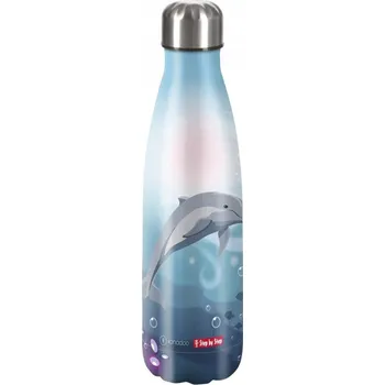 Láhev Izolovaná láhev na pití z nerezové oceli 0,5 l, Dolphin Pippa