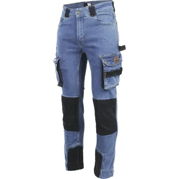Pánské kalhoty NINE WORTHS Neo Jeans modré pánské pracovní kalhoty 58
