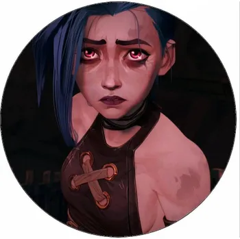 Jedlá dekorace na dort Jedlý papír Arcane (League of Legends) Jinx 19,5 cm