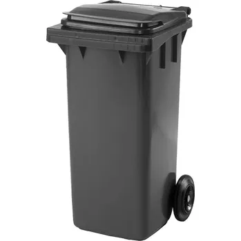 Odpadkový koš Nádoba na tříděný odpad HENRY, 120 l, šedá