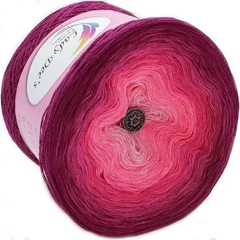 Příze Oáza v růžové 3nitka (Lady Dee's Oase in Pink)