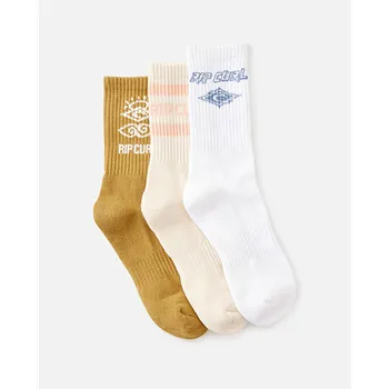 Dámské ponožky Ponožky Rip Curl ICONS OF SURF SOCK 3-PK Bronze velikost O/S