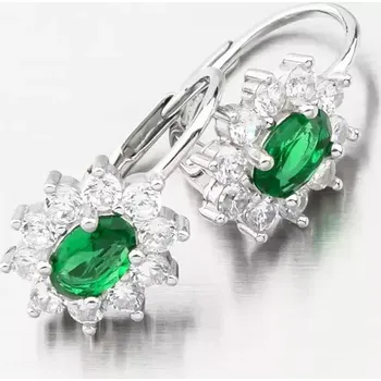 Náušnice Goldex PKL-2175 zelená