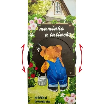 Dárková interaktivní čokoláda 100 g - Mamince a tatínkovi