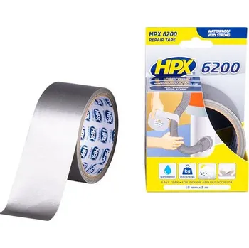 Lepicí páska Textilní duct tape páska, stříbrná, 48mm x 5m