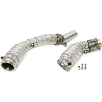 Turbodmychadlo TA Technix downpipe s 200článkovým katalyzátorem a termoizolační ochranou BMW M2 Competition + M2 CS (F87, 2018-2021) motor S55