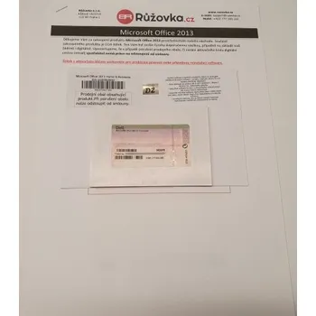 Microsoft Office 2013 Home & Business (pro podnikatele), Software Certifikát pravosti MICROSOFT T5D-01708