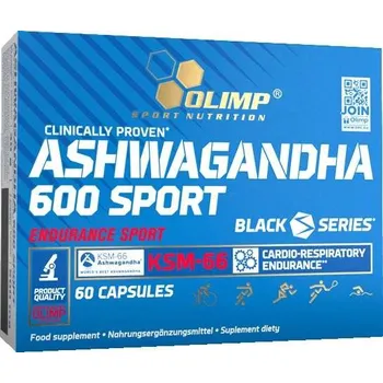 Přírodní produkt Olimp Sport Nutrition Olimp Ashwagandha 600 Sport 60 kapslí, extrakt (KSM-66) z kořene rostliny Withania Somnifera L