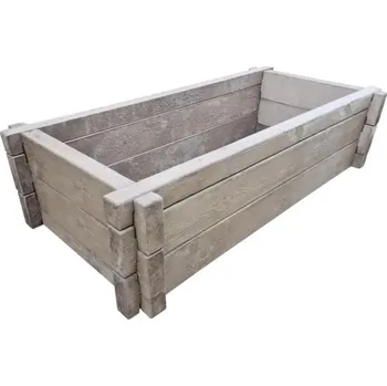 Vyvýšený záhon Presbeton Bark 2 vyvýšený záhon 180 x 90 x 45 cm hnědý