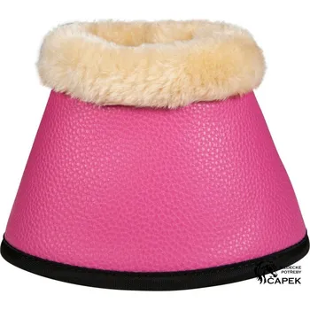 Koňské kamaše Zvony HKM -COMFORT PREMIUM FUR- - Růžová - Pony