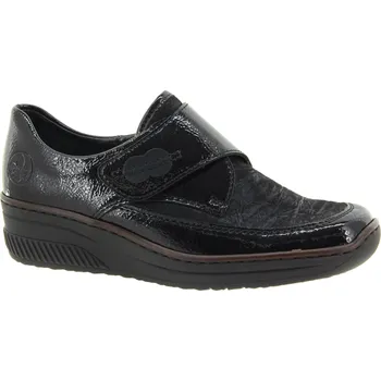 Dámské polobotky RIEKER Dámské kožené hnědé polobotky 487C0-25-245 Velikost 39