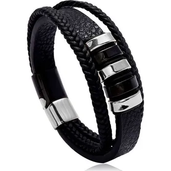Náramek Pánský víceřadý náramek z chirurgické oceli Stronger, Délka 22 cm Impress Jewelry 211202164555