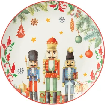 Talíř Jídelní talíř s Louskáčky Chris Nutc v dárkové krabičce - Ø 27*2,5 cm