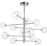 Ideal Lux EQUINOXE SP12 závěsné svítidlo 12x G4 LED 2W 160lm 3000K 124cm IP20, chromové