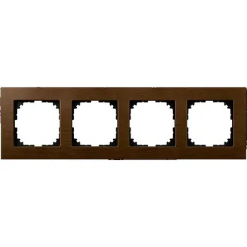 Čtyřrámeček Merten M-Plan, Walnut Schneider MEG4054-3473