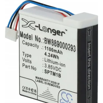 VHBW Baterie pro GoPro Hero 7 Silver / White, SPTM1B, 1100 mAh