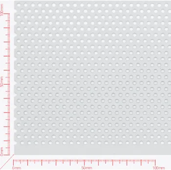 Plech Děrovaný plech; děrování kruhové přesazené; otvor 3mm; rozteč 5mm