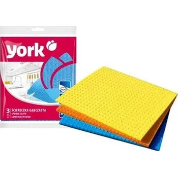 Utěrka utěrka 3ks houbová 23x18cm, YORK