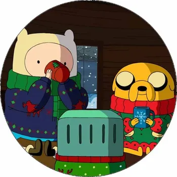 Jedlá dekorace na dort Jedlý papír Jake a Finn 19,5 cm