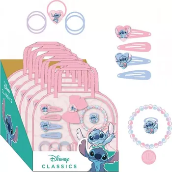 Kosmetická sada Dárková sada doplňků do vlasů STITCH, 12 ks